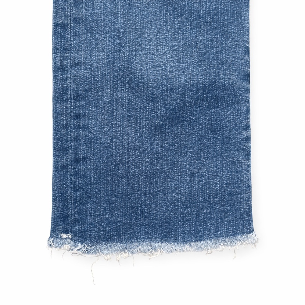 MOTHER The Hustler Ankle Fray Jeans Women’s Size 29 Blue Wash Raw Hem - Picture 4 of 9